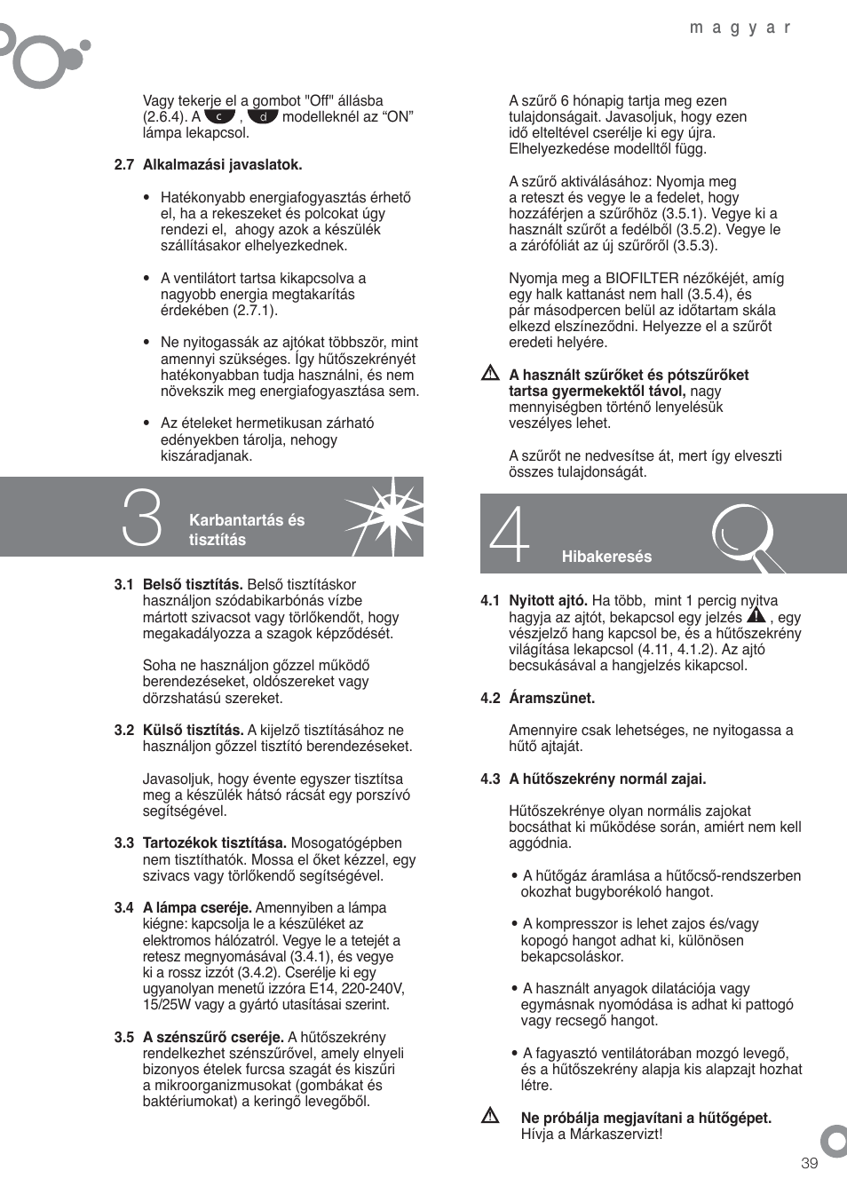 Fagor FFK1700X User Manual | Page 41 / 62