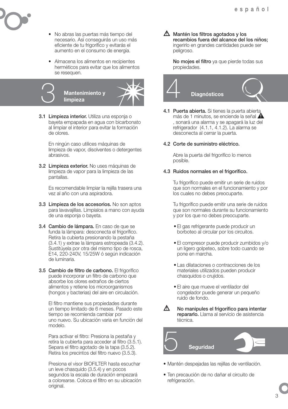 Fagor FFK1700X User Manual | Page 5 / 62