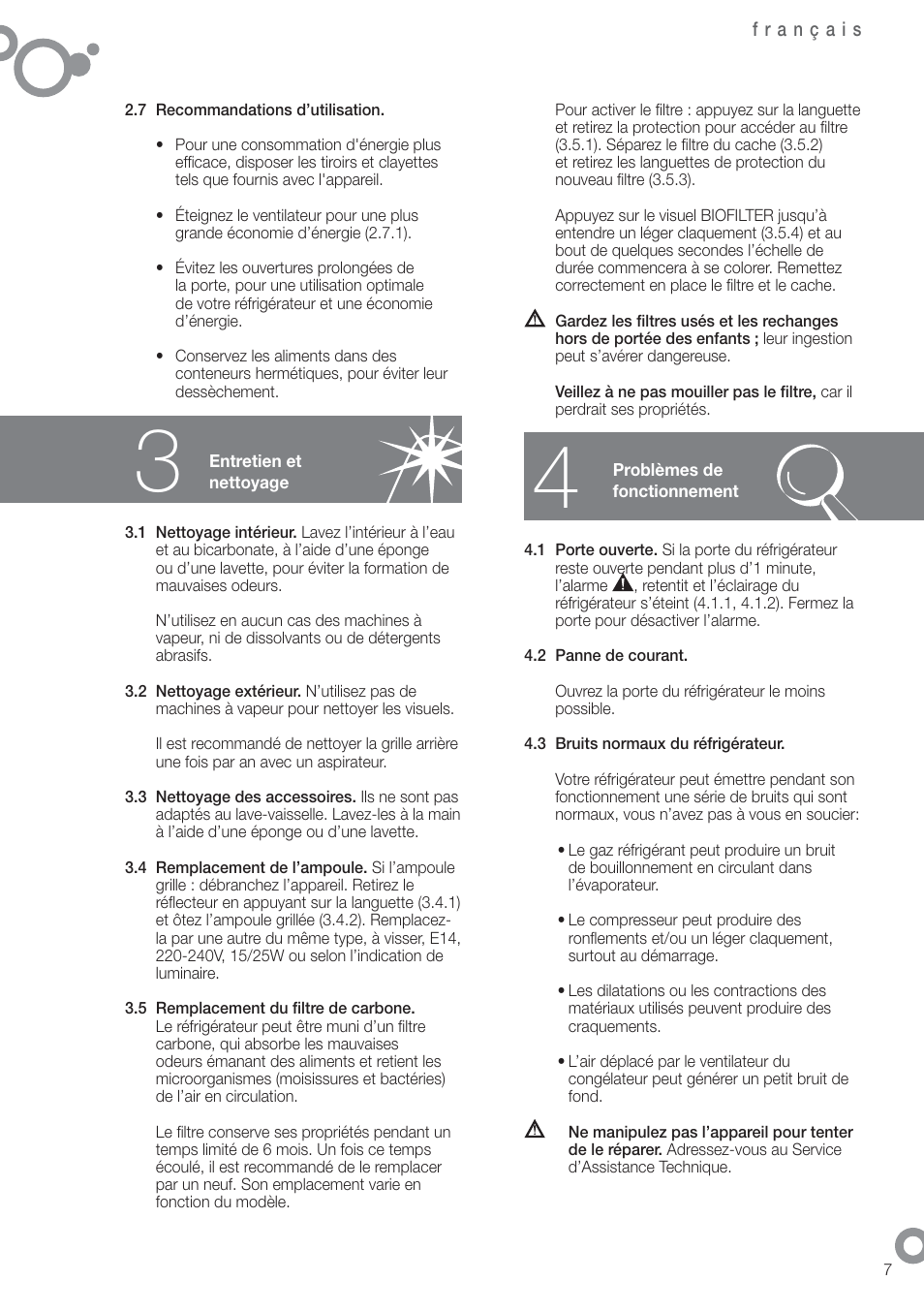 Fagor FFK1700X User Manual | Page 9 / 62