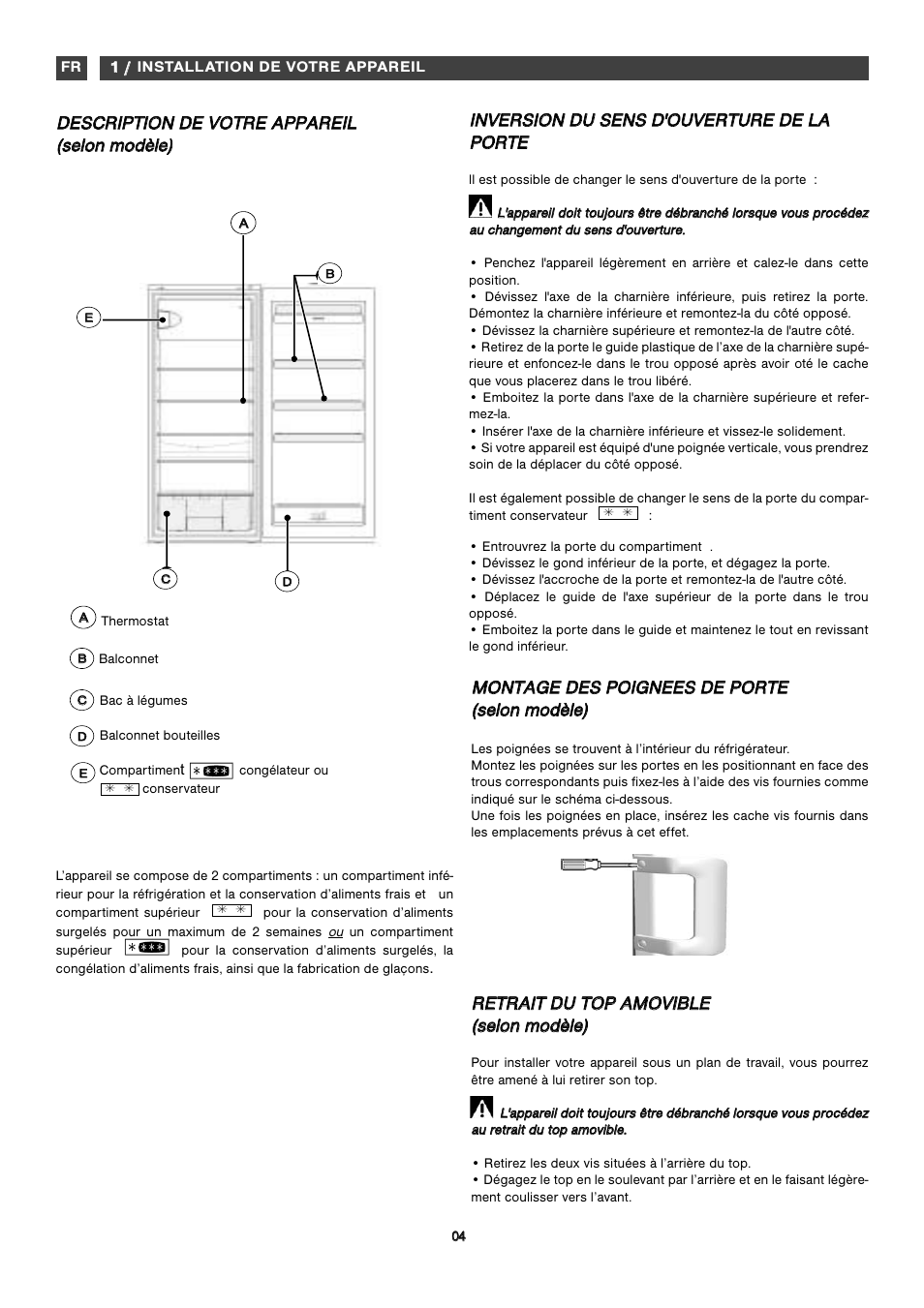 Fagor FFK1574 User Manual | Page 23 / 56