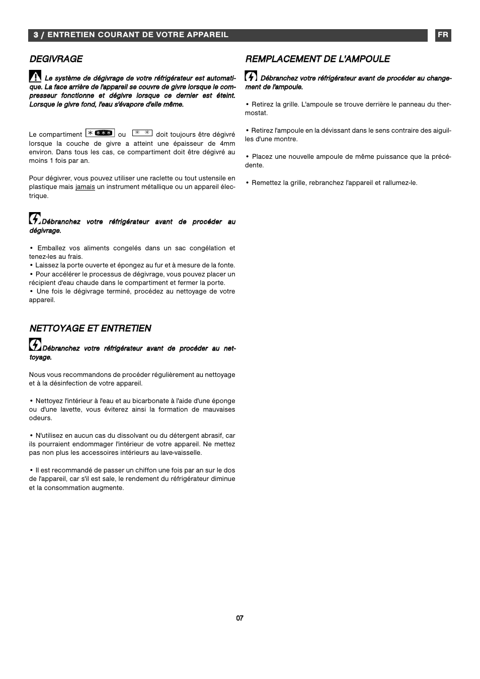 Dde eg giiv vr ra ag ge e | Fagor FFK1574 User Manual | Page 26 / 56