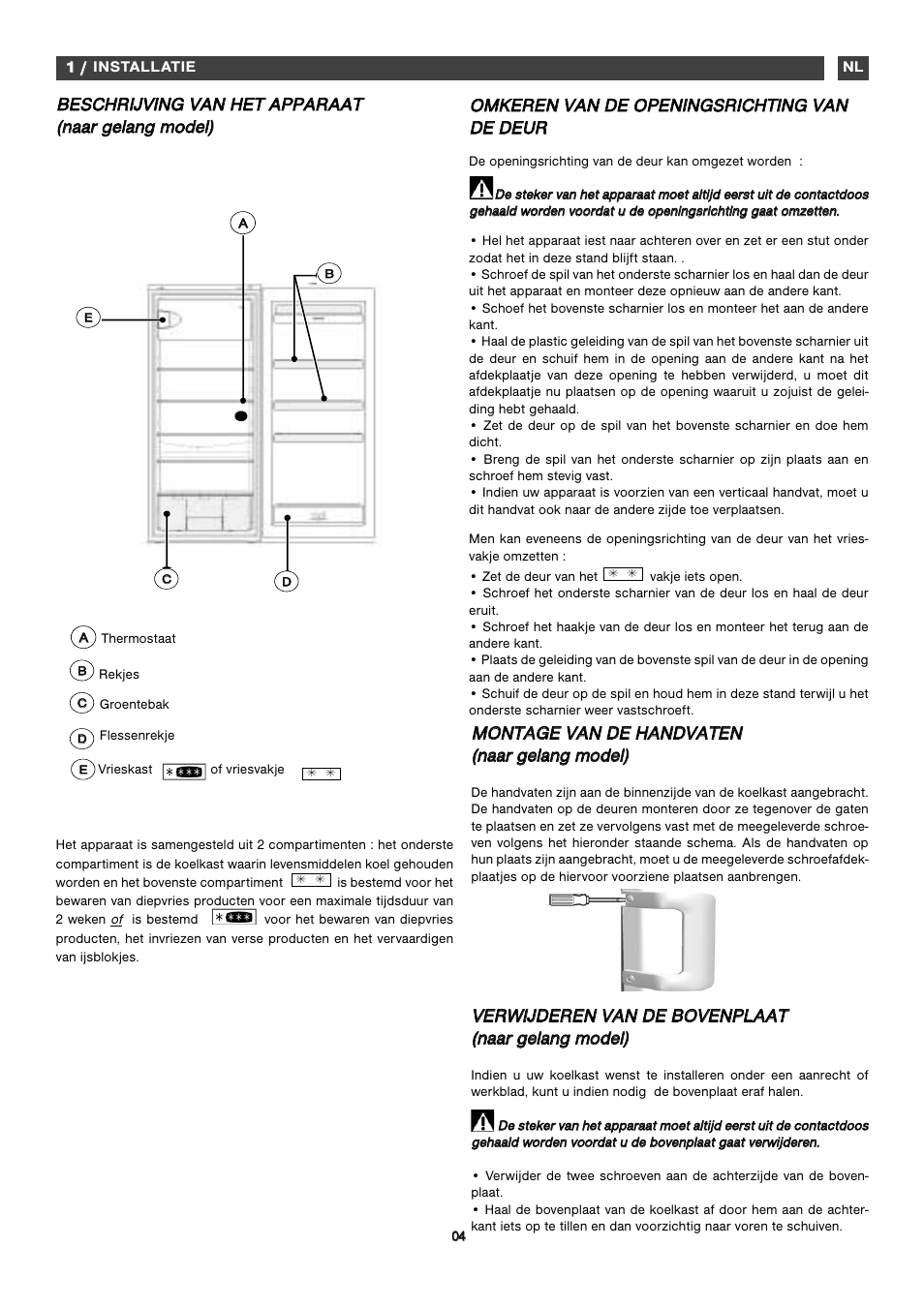 Fagor FFK1574 User Manual | Page 50 / 56