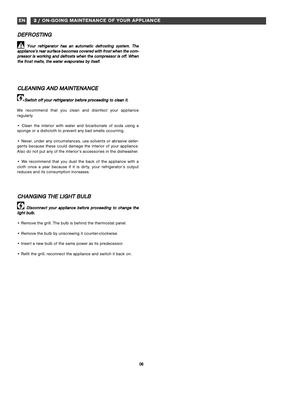 Dde ef fr ro os st tiin ng g | Fagor FFK1570 User Manual | Page 31 / 50
