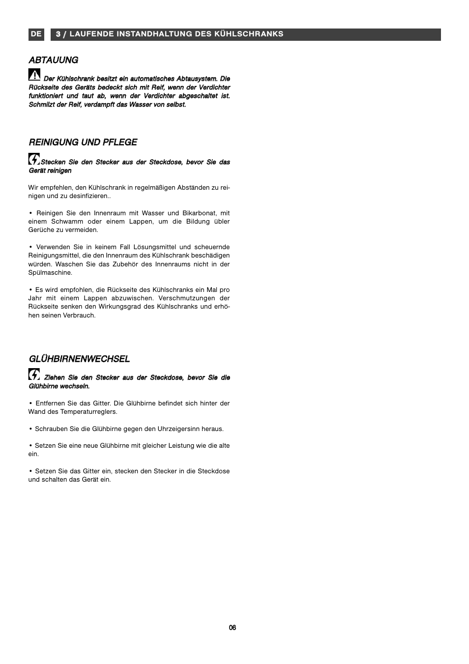 Aab bt ta au uu un ng g, Ggl lü üh hb biir rn ne en nw we ec ch hs se el l | Fagor FFK1570 User Manual | Page 39 / 50