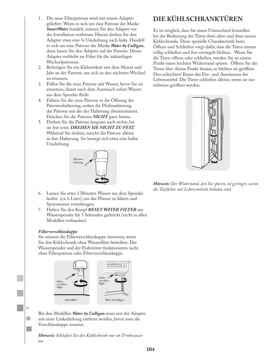 Die kühlschranktüren | Fagor FQ8965X User Manual | Page 104 / 122