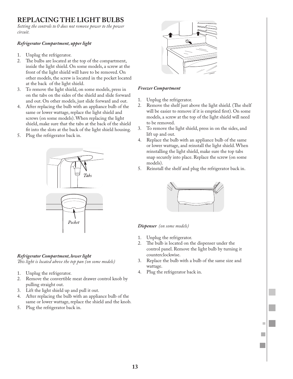 Replacing the light bulbs | Fagor FQ8965X User Manual | Page 13 / 122