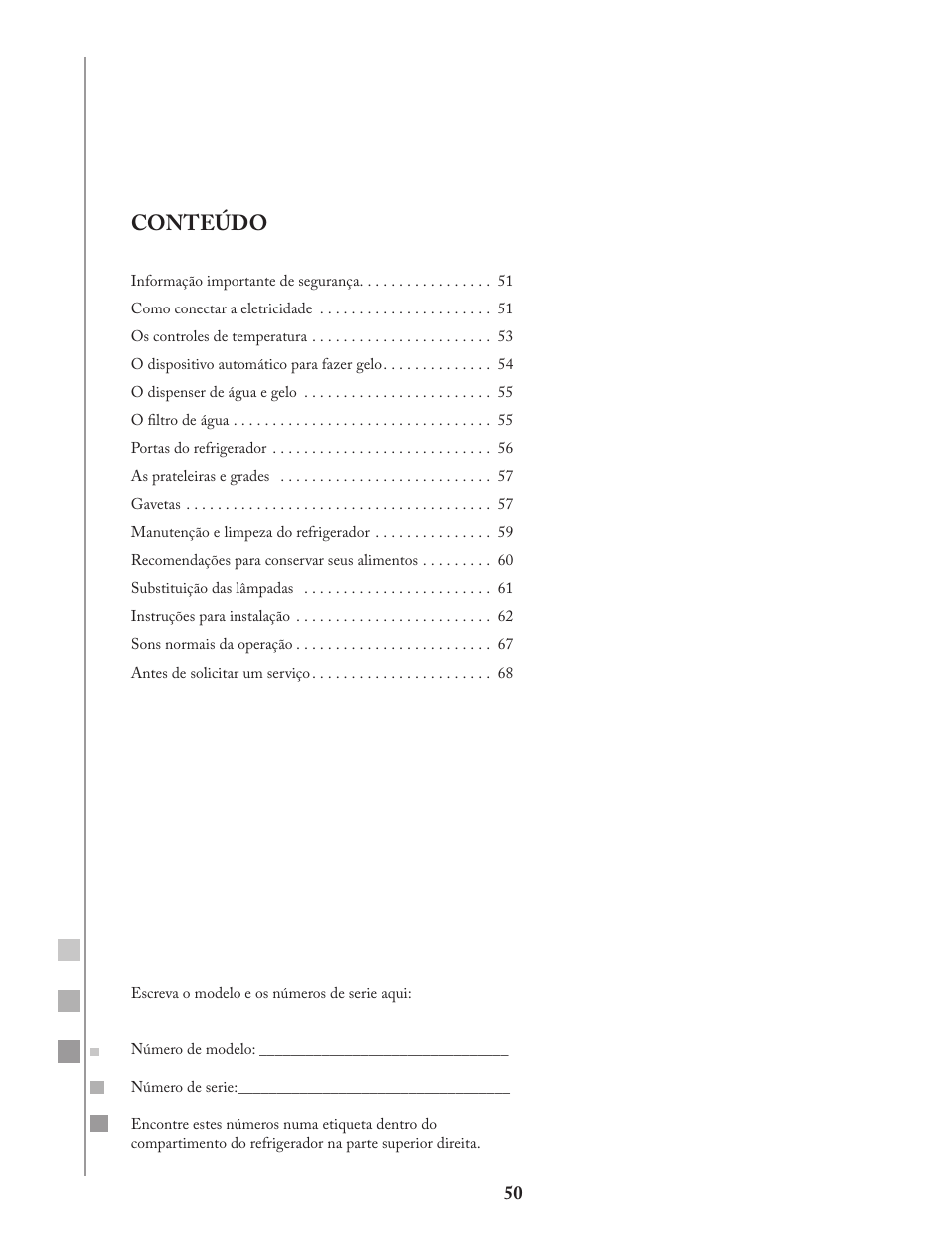 Conteúdo | Fagor FQ8965X User Manual | Page 50 / 122