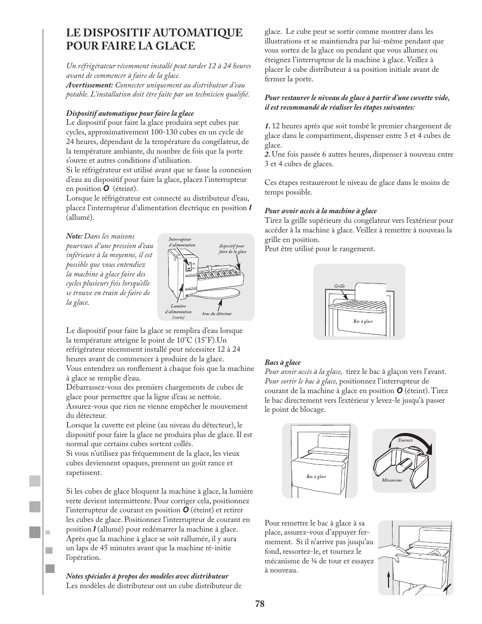 Le dispositif automatique pour faire la glace | Fagor FQ8965X User Manual | Page 78 / 122