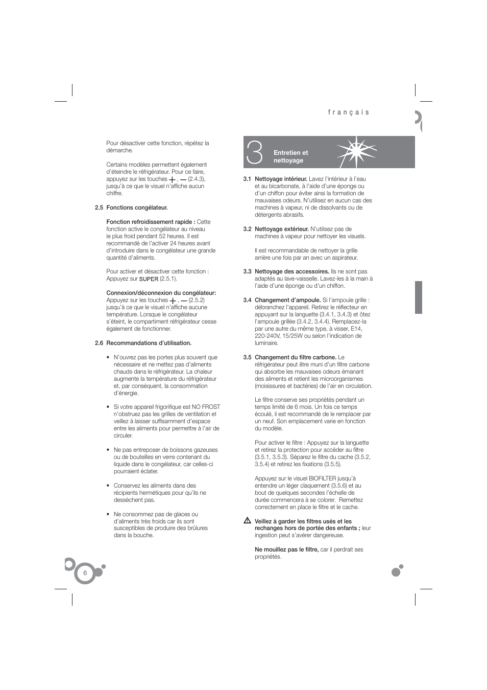 Fagor FIM-6725 User Manual | Page 8 / 74