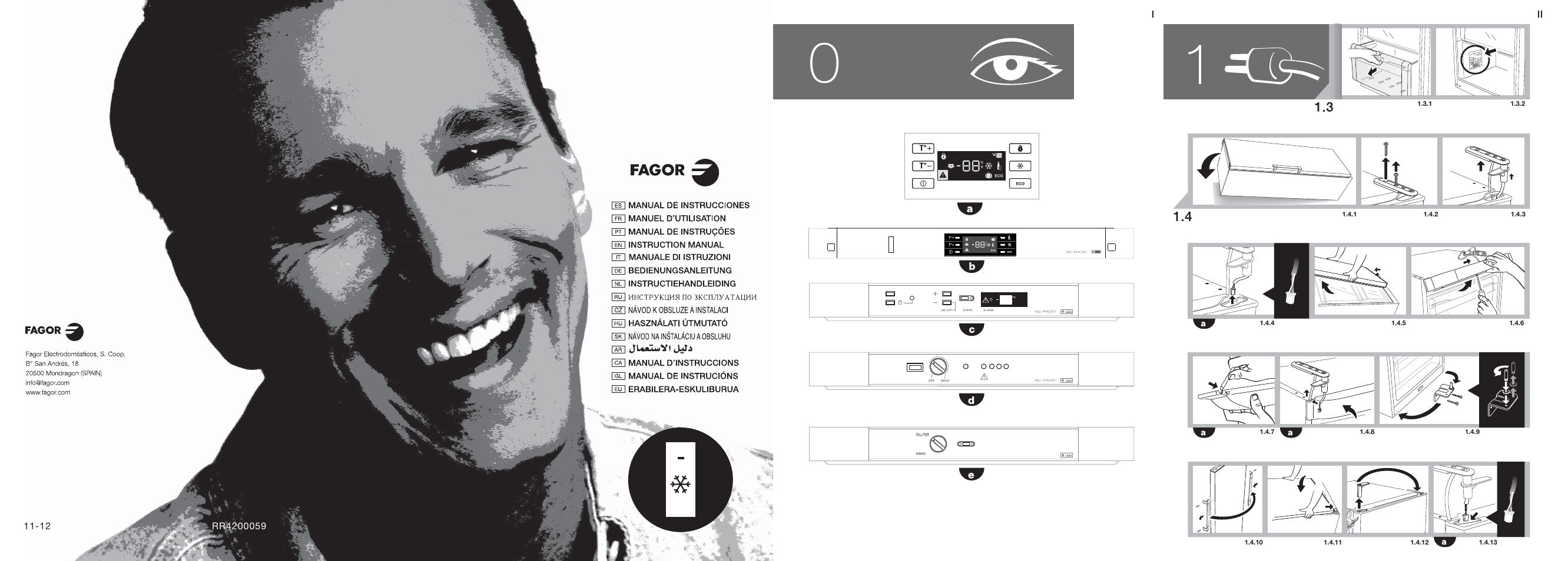 Fagor ZFK1745X User Manual | 62 pages