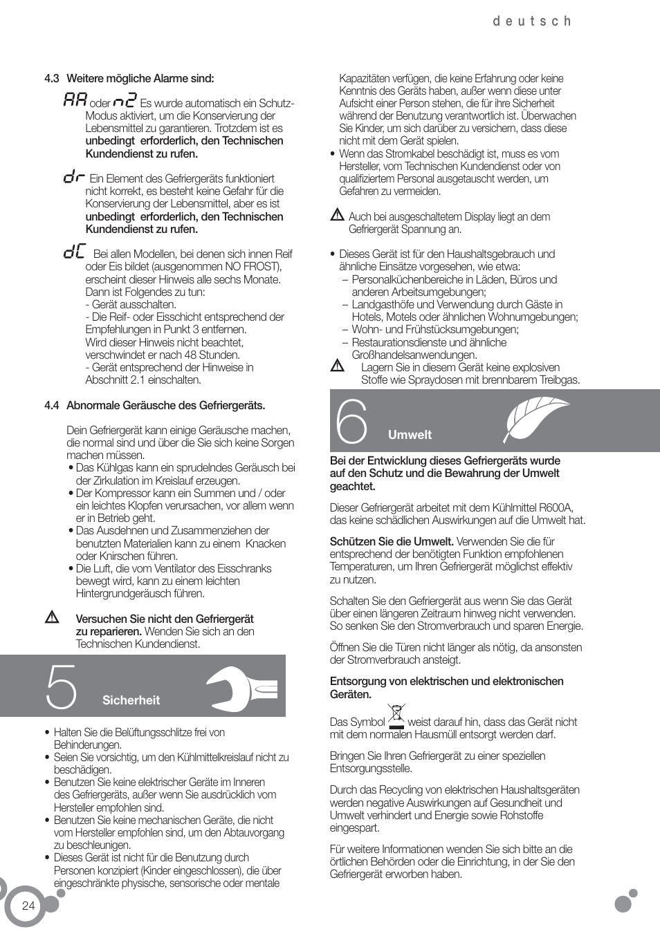 Fagor ZFK1745X User Manual | Page 26 / 62