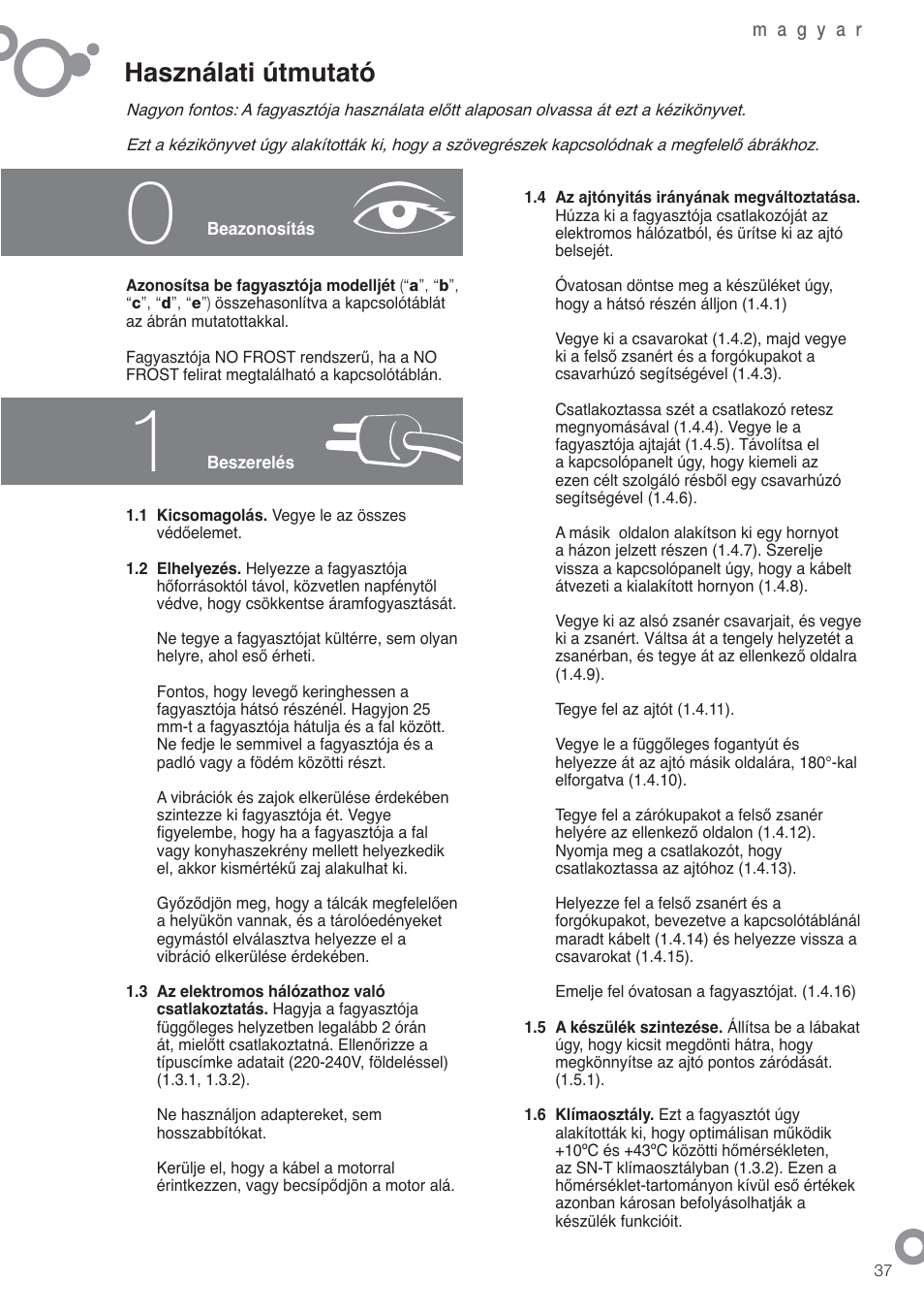 Használati útmutató | Fagor ZFK1745X User Manual | Page 39 / 62