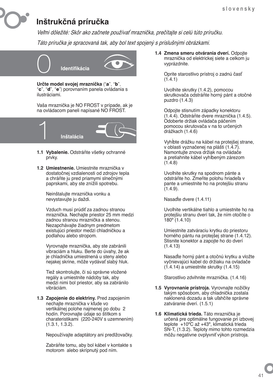 Inštrukčná príručka | Fagor ZFK1745X User Manual | Page 43 / 62