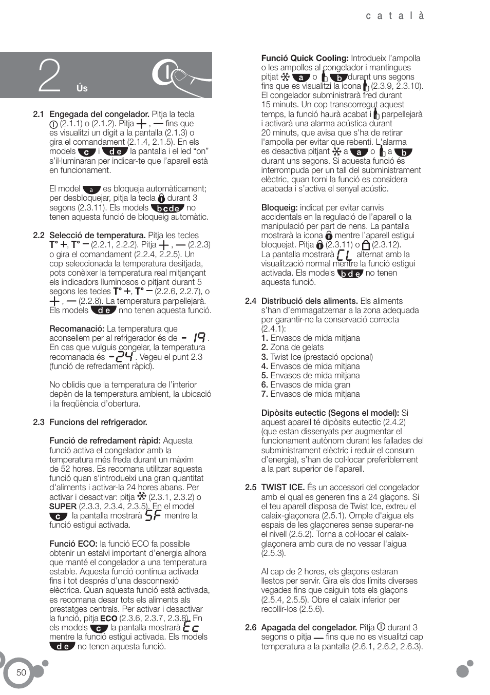 Fagor ZFK1745X User Manual | Page 52 / 62