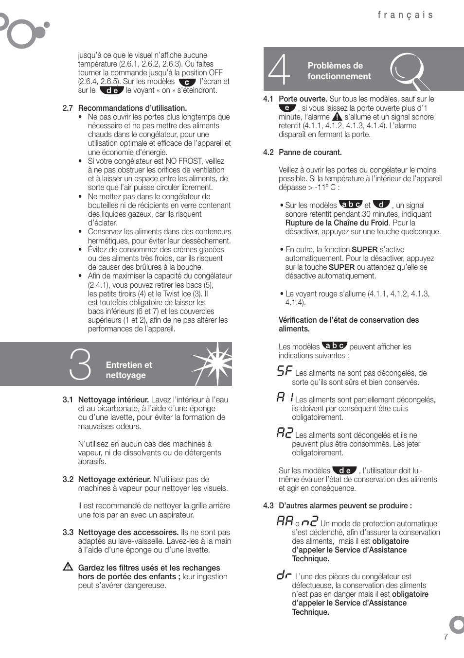 Fagor ZFK1745X User Manual | Page 9 / 62