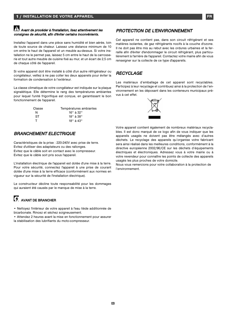 Inst | Fagor ZFA101 User Manual | Page 20 / 42