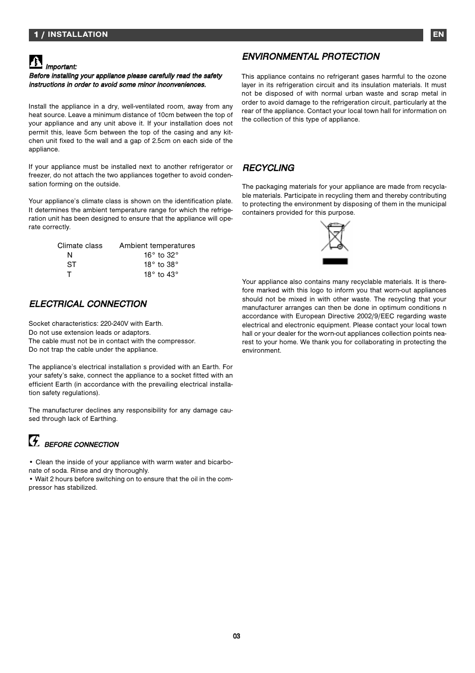 Inst | Fagor ZFA101 User Manual | Page 28 / 42