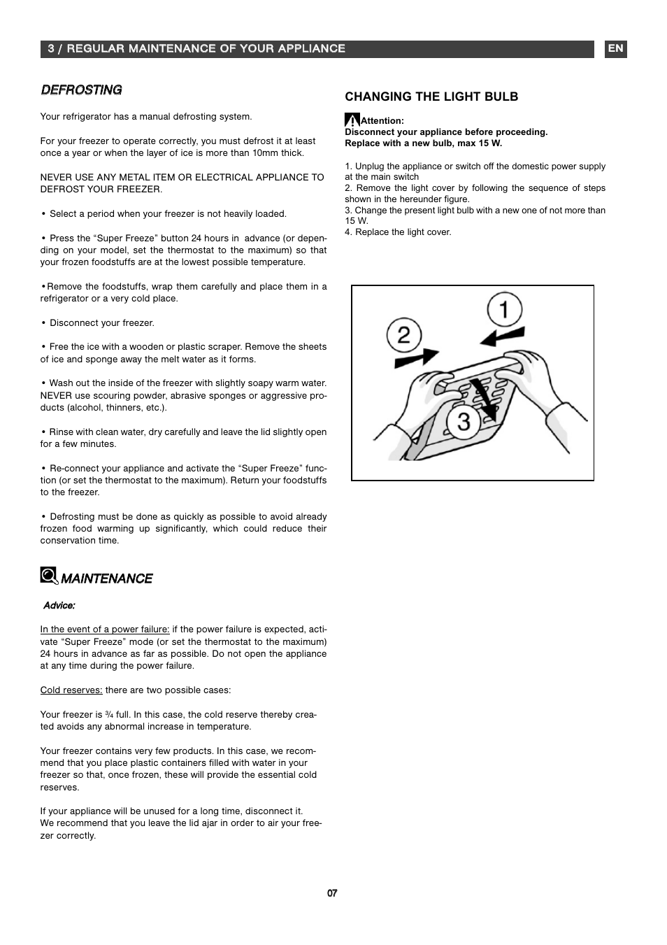 Fagor CFJ1520 User Manual | Page 31 / 50