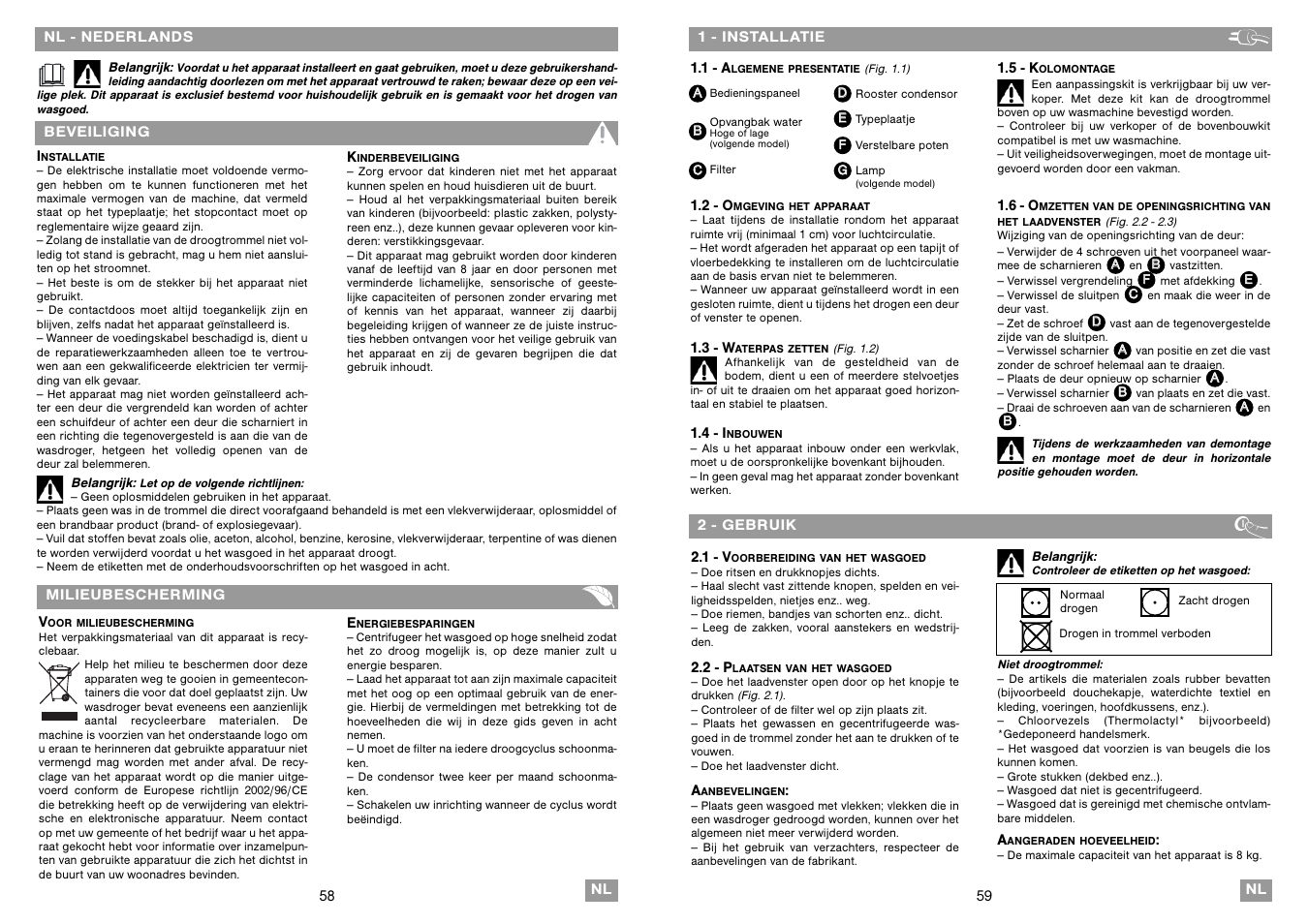 Fagor SFE-820CELX User Manual | Page 30 / 39