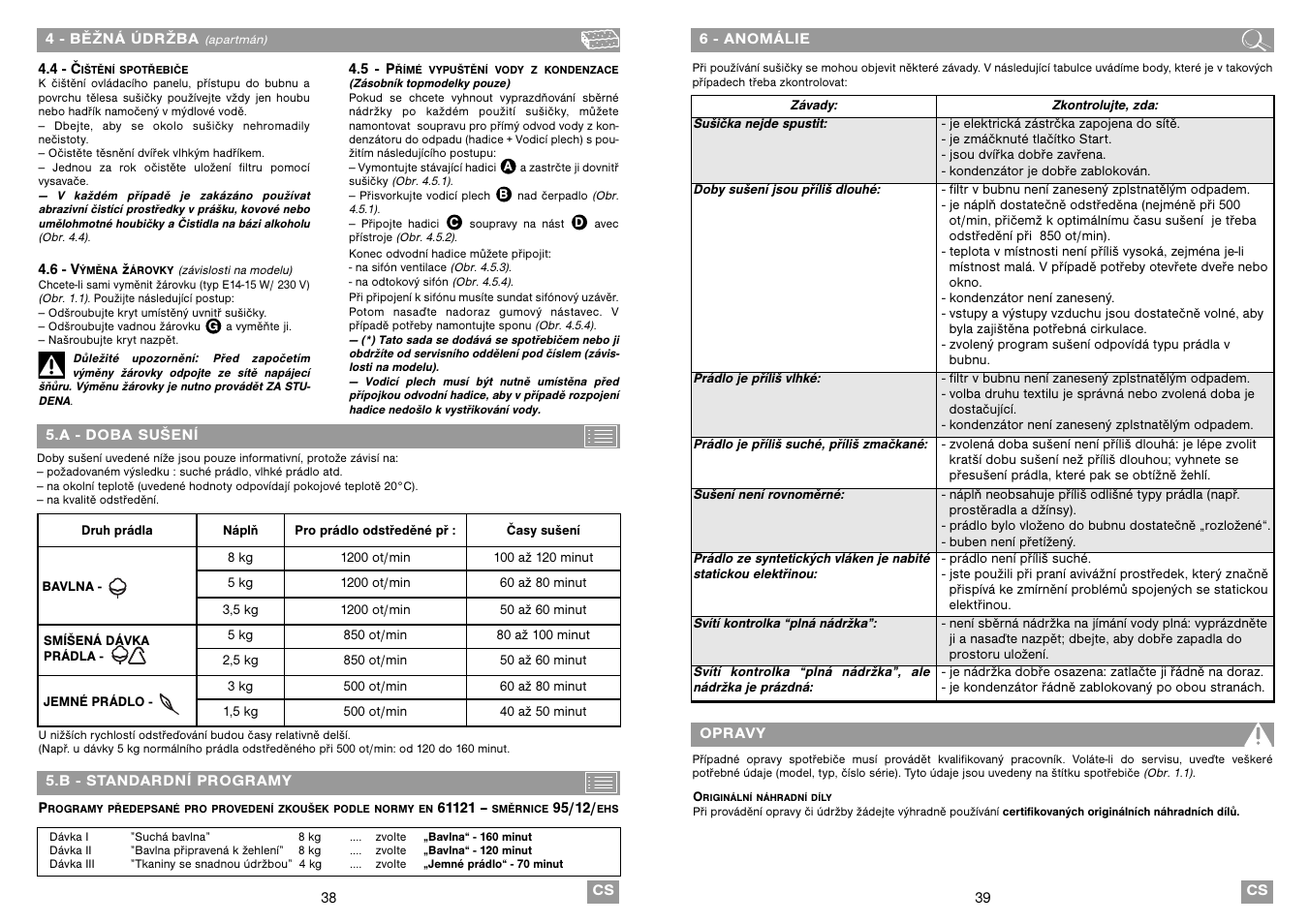 Fagor SF-800CB User Manual | Page 20 / 37