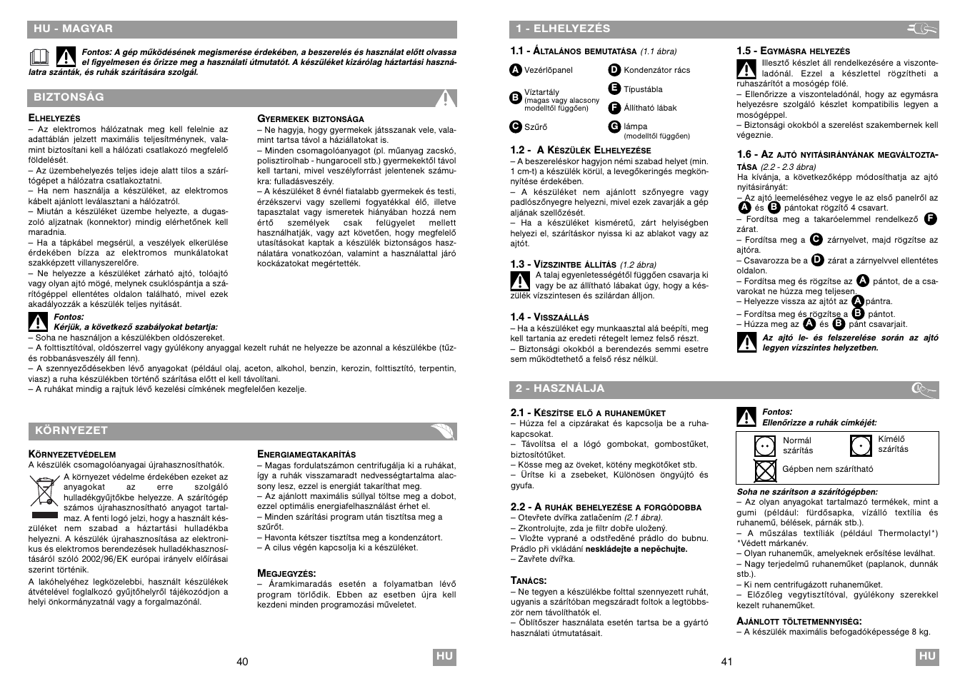 Fagor SF-800CB User Manual | Page 21 / 37