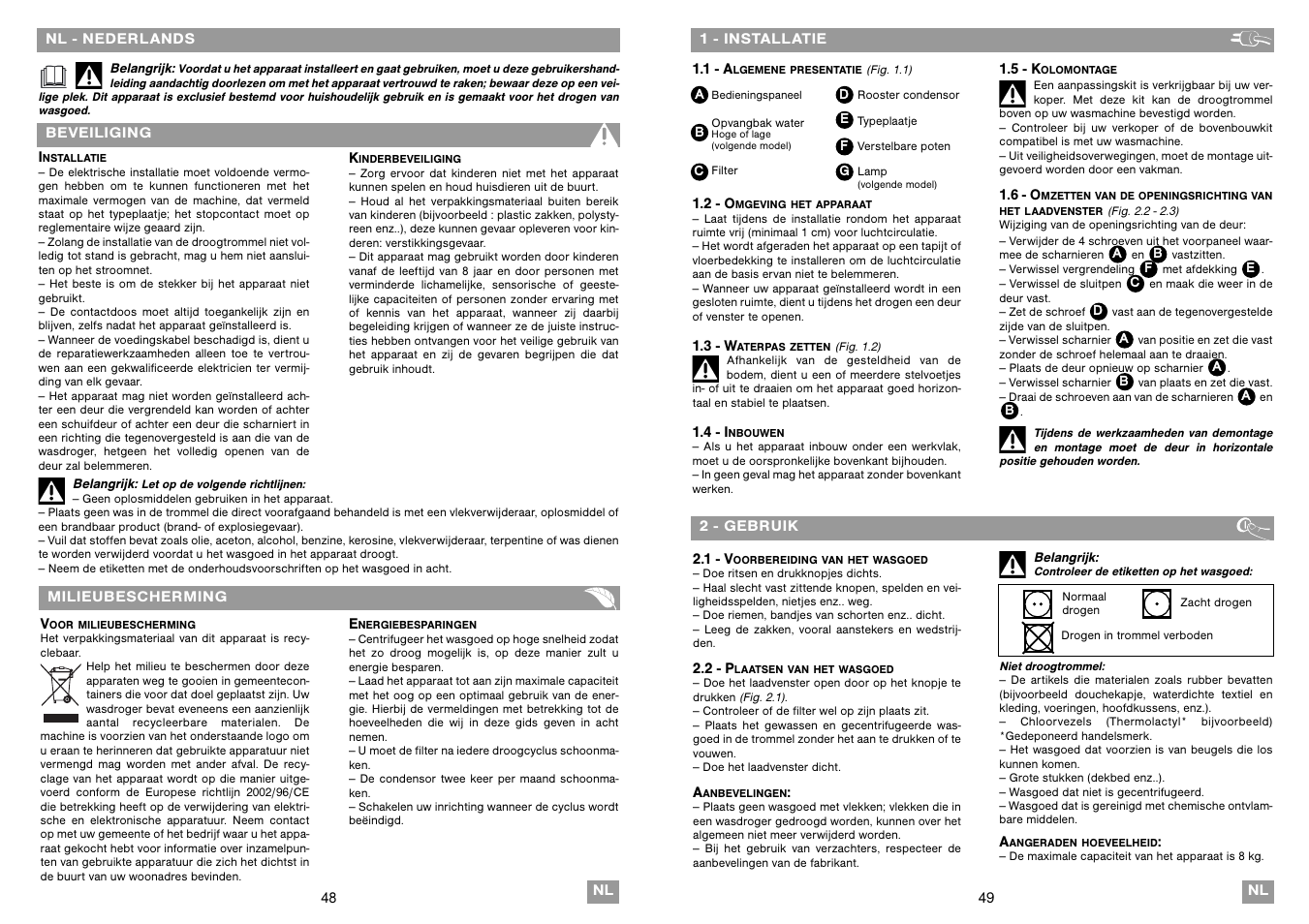 Fagor SF-800CB User Manual | Page 25 / 37