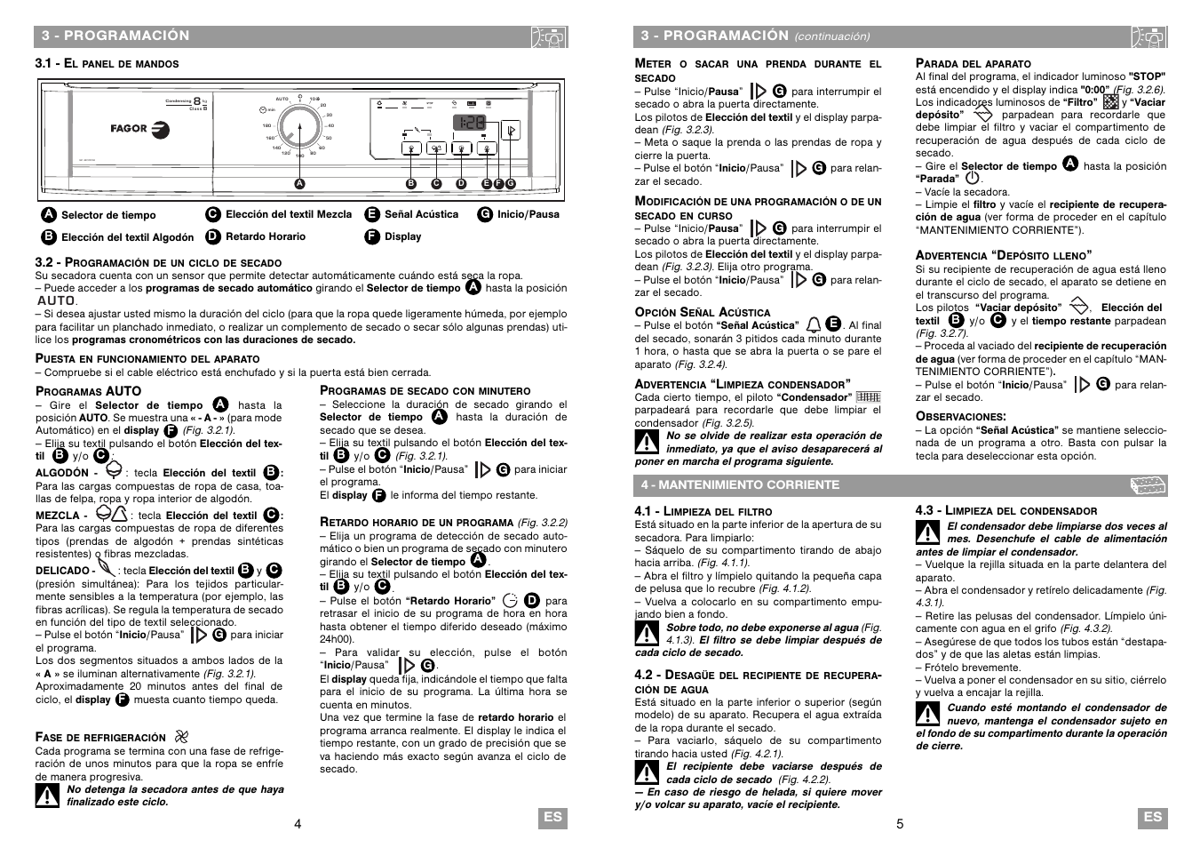 Sf-800cb | Fagor SF-800CB User Manual | Page 3 / 37