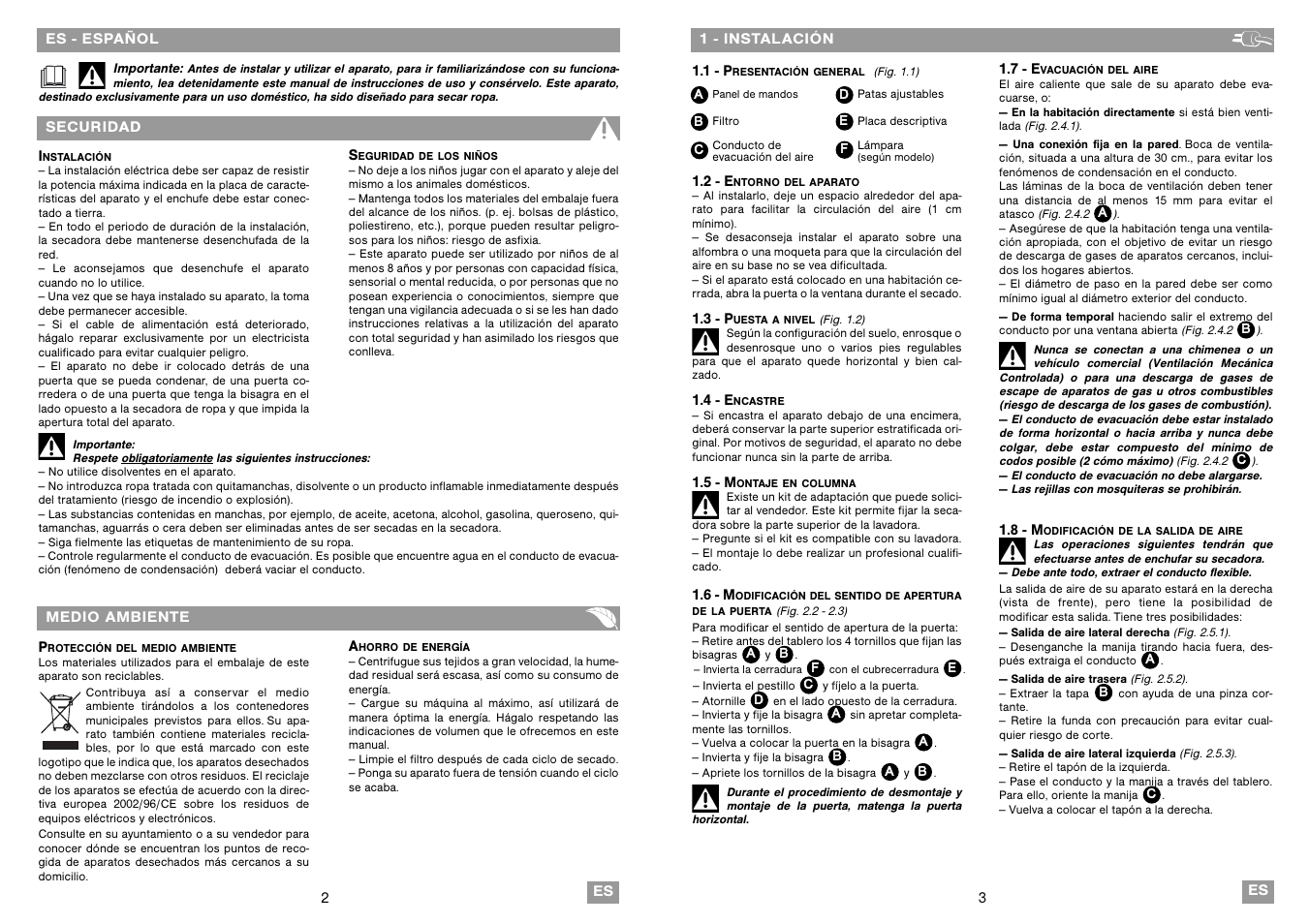 Fagor SF-800 User Manual | Page 2 / 31