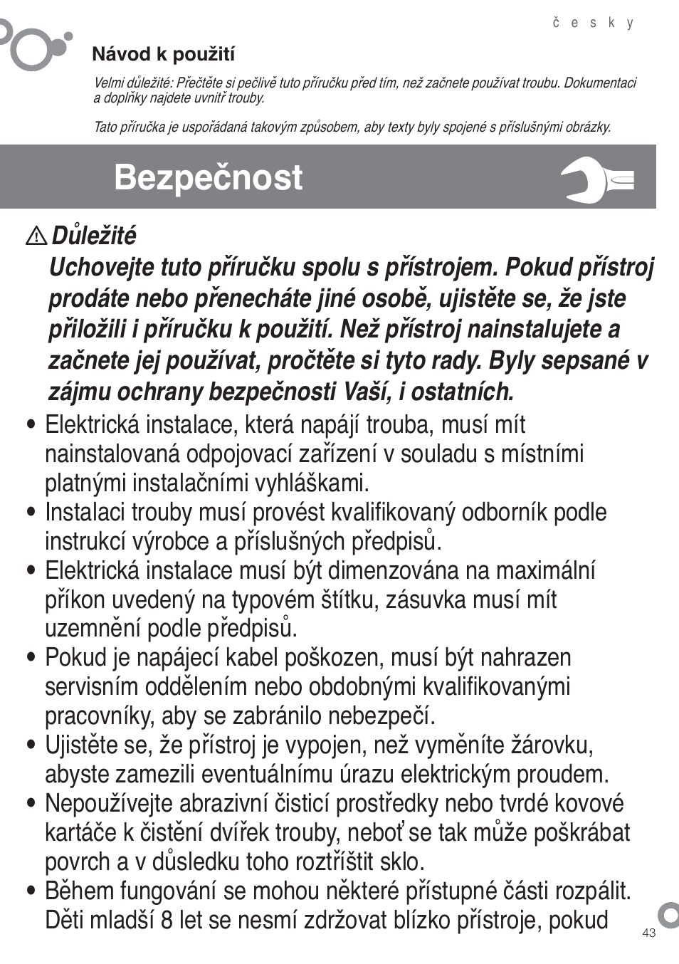 Bezpečnost | Fagor 6H-185AN User Manual | Page 45 / 86