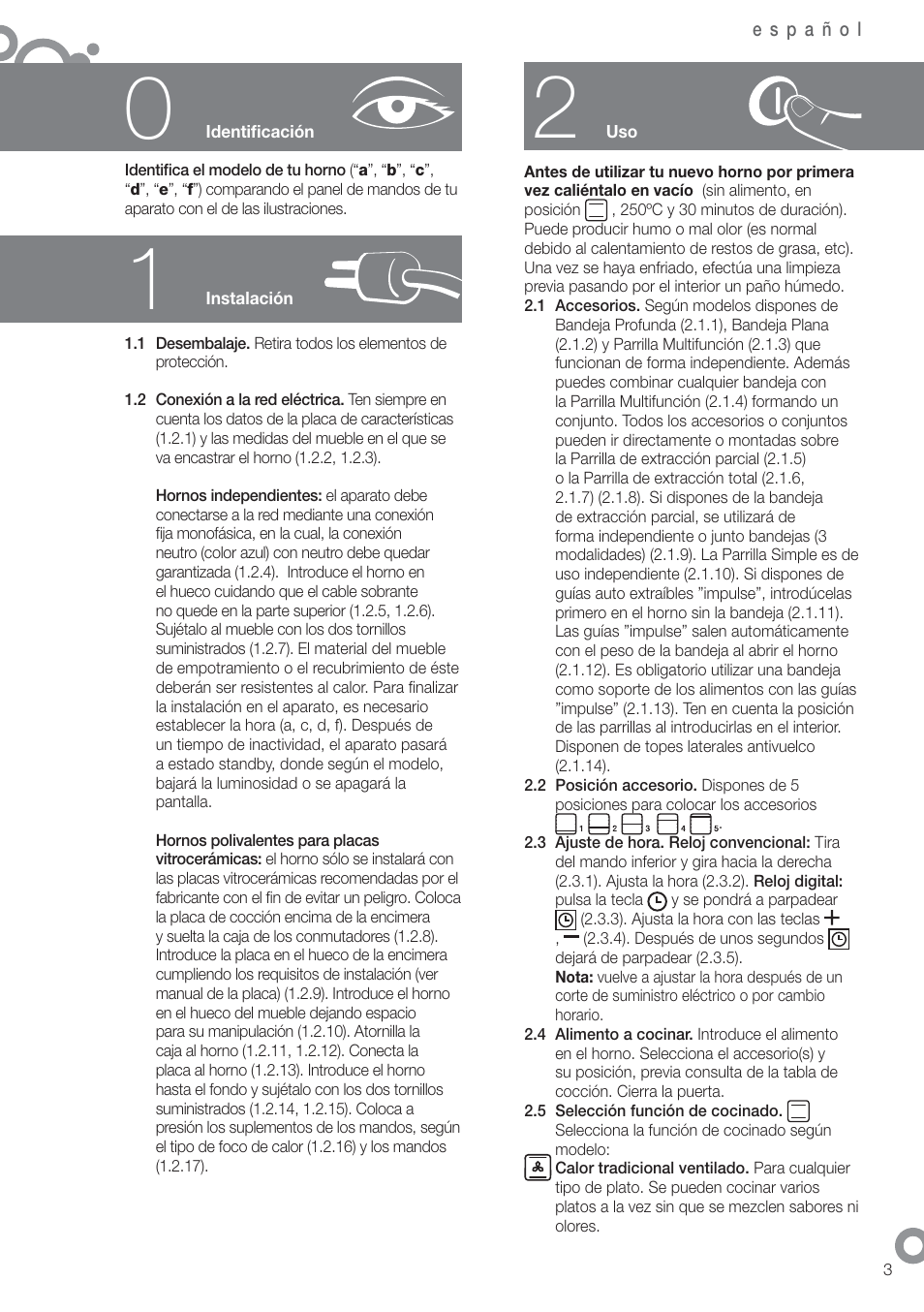 Fagor 6H-185AN User Manual | Page 5 / 86