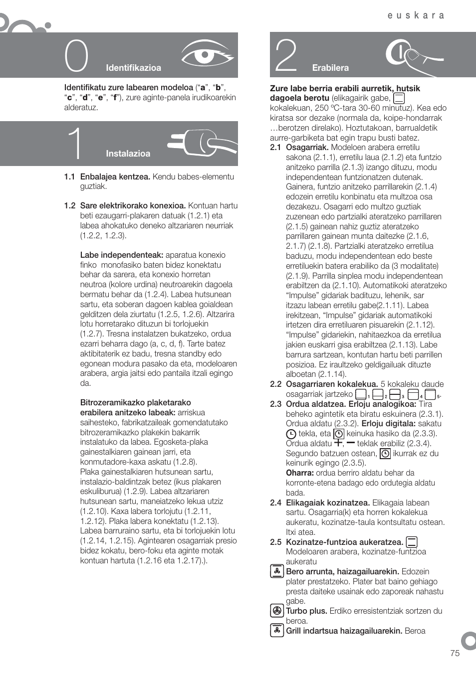 Fagor 6H-185AN User Manual | Page 77 / 86