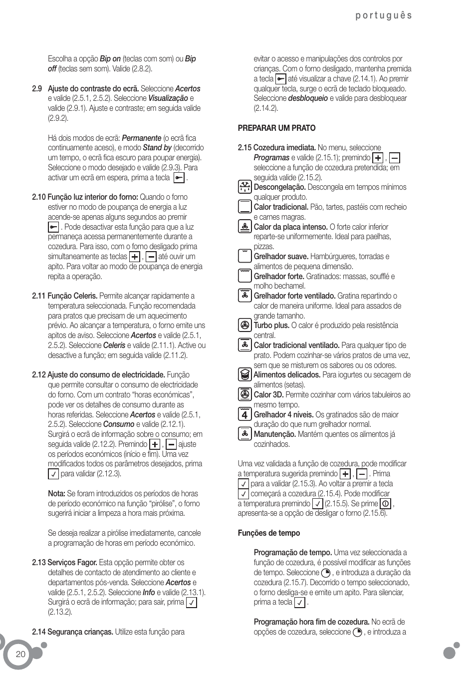 Fagor 6H-880ATCX User Manual | Page 22 / 74