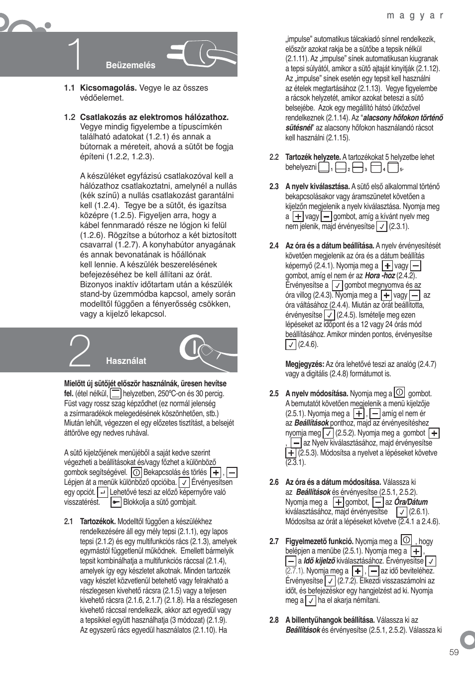 Fagor 6H-880ATCX User Manual | Page 61 / 74