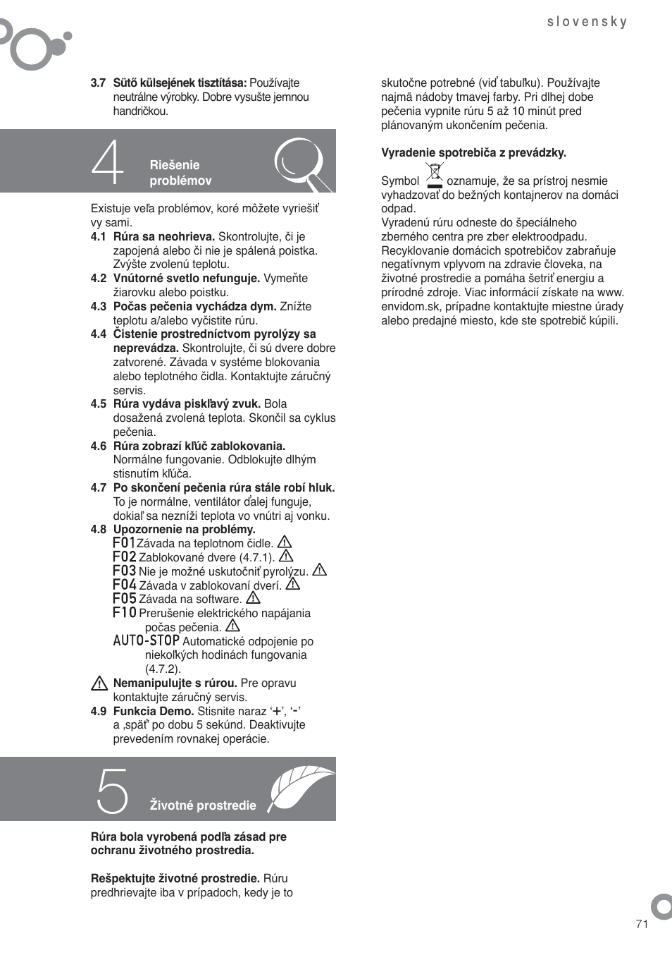 Fagor 6H-880ATCX User Manual | Page 73 / 74