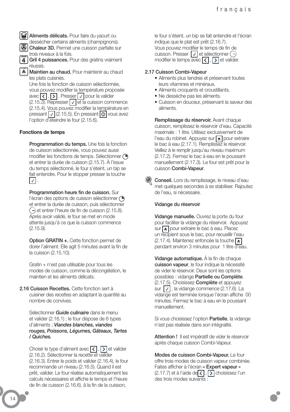 Fagor 6H-876ATCX User Manual | Page 16 / 86