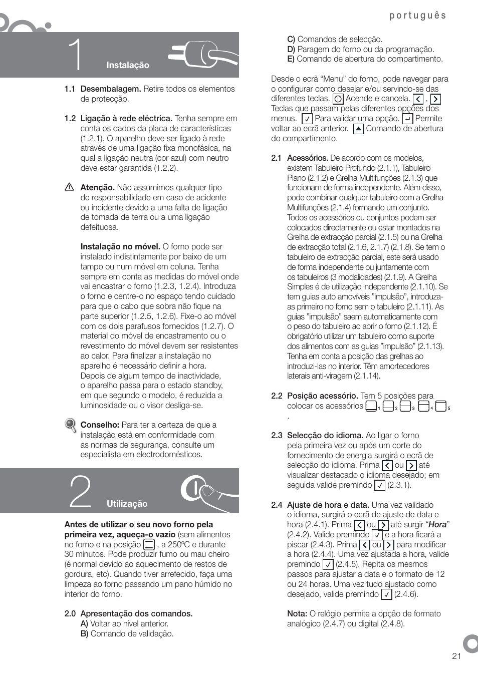 Fagor 6H-876ATCX User Manual | Page 23 / 86