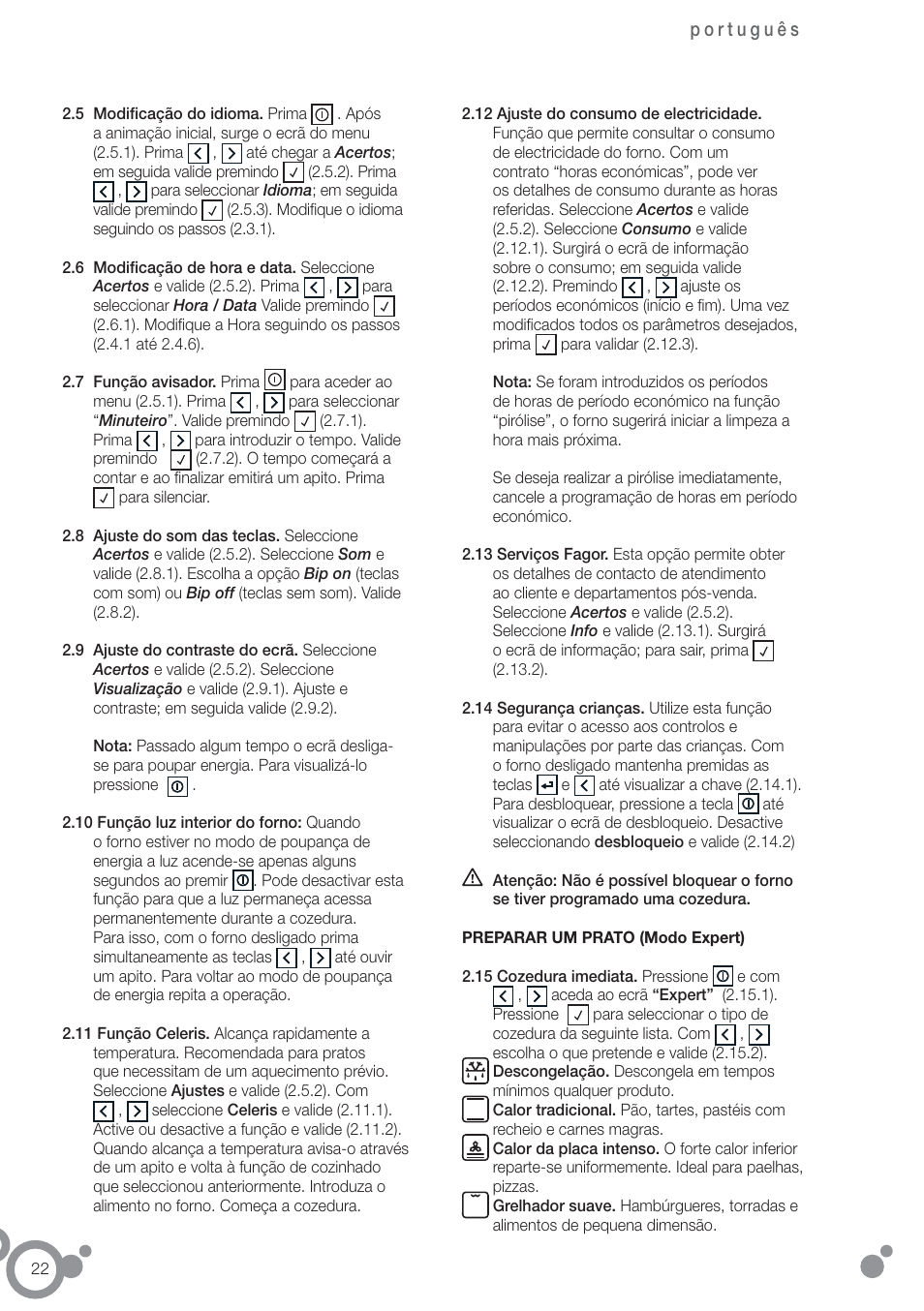 Fagor 6H-876ATCX User Manual | Page 24 / 86