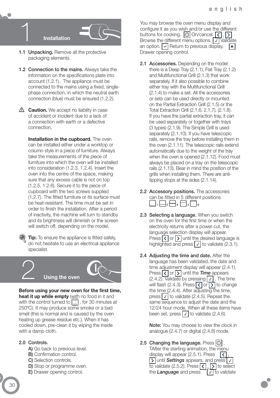 Fagor 6H-876ATCX User Manual | Page 32 / 86
