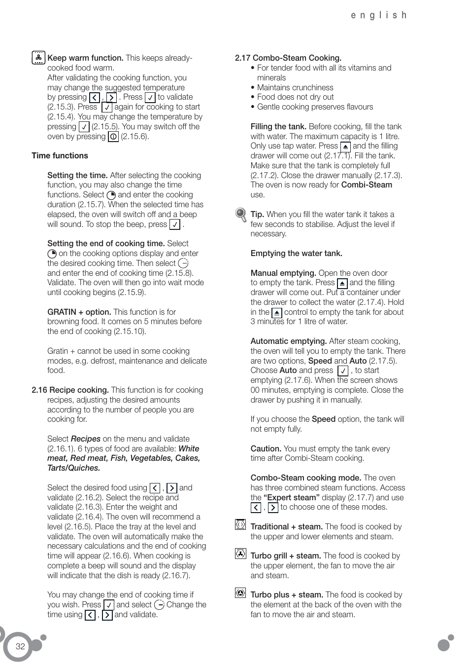 Fagor 6H-876ATCX User Manual | Page 34 / 86