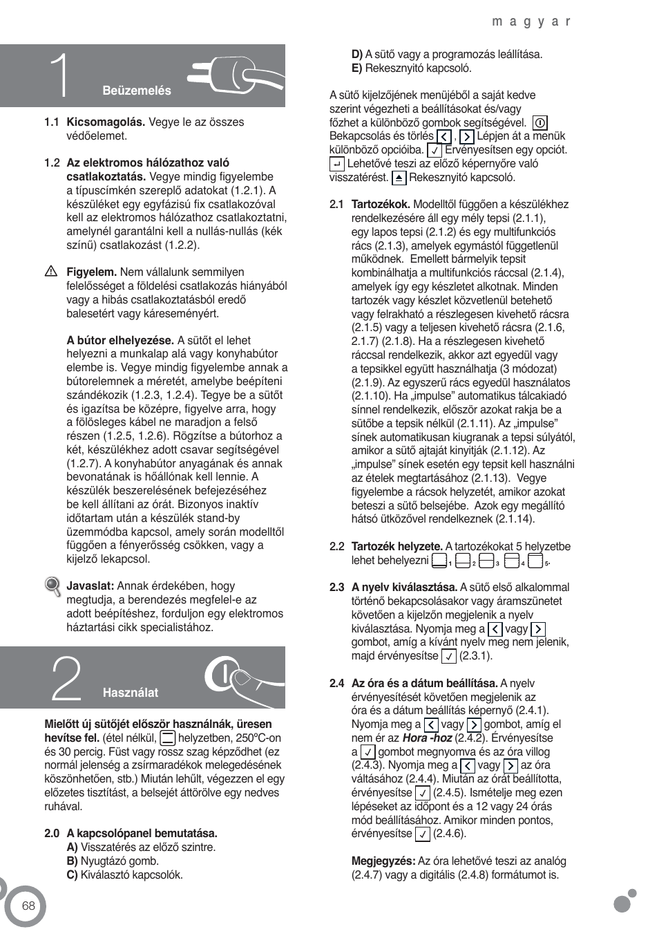 Fagor 6H-876ATCX User Manual | Page 70 / 86