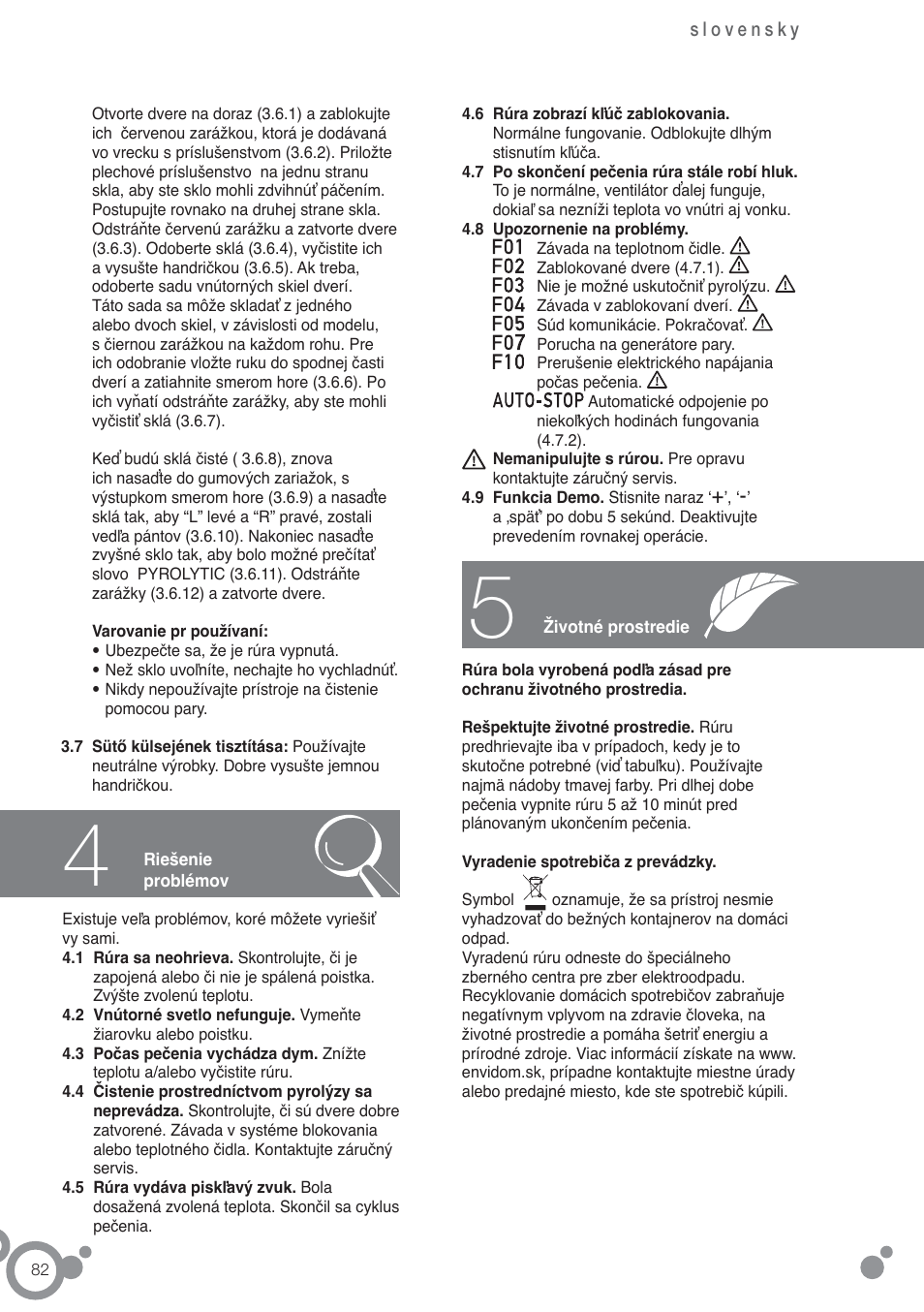 Fagor 6H-876ATCX User Manual | Page 84 / 86