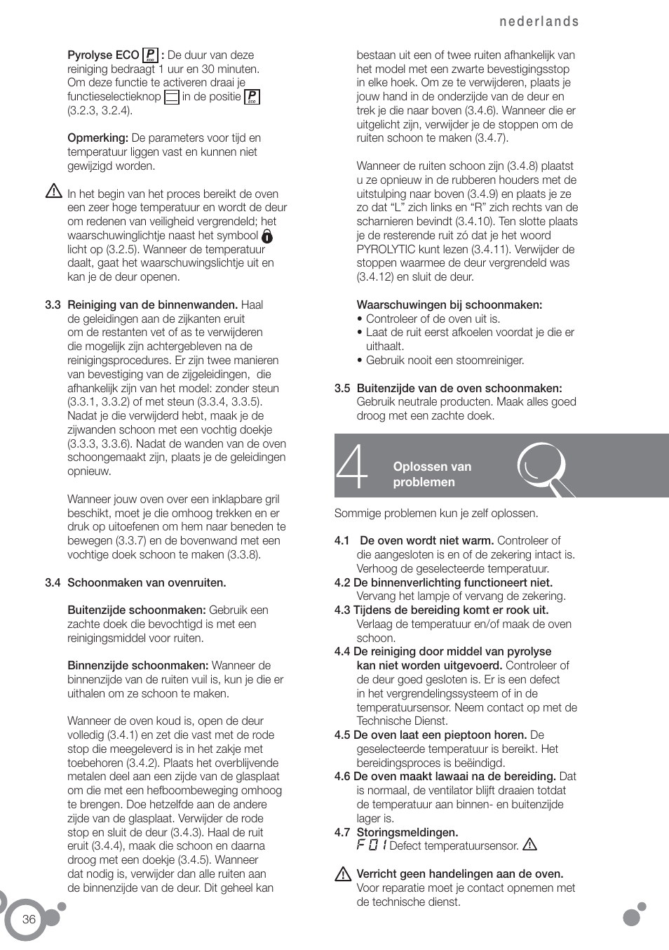 Fagor 6H-750BE User Manual | Page 38 / 86