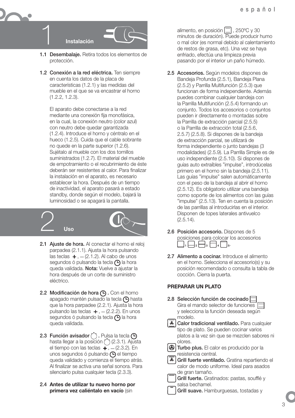 Fagor 6H-750BE User Manual | Page 5 / 86