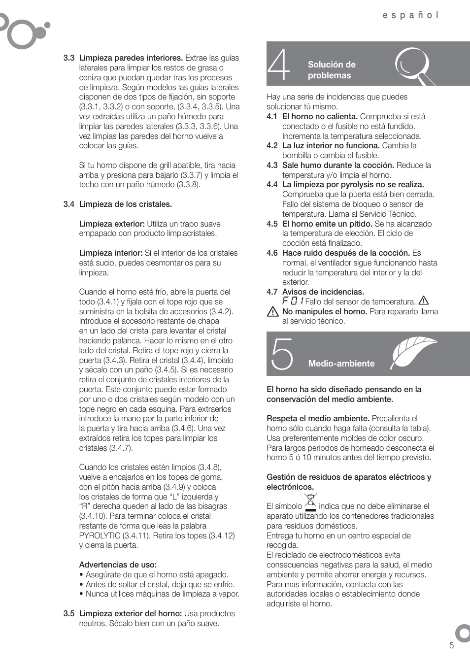 Fagor 6H-750BE User Manual | Page 7 / 86