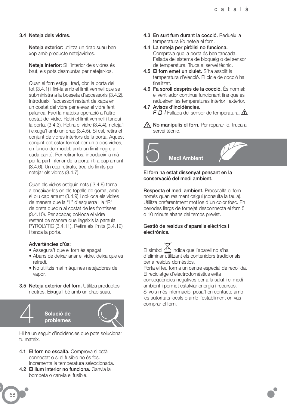 Fagor 6H-750BE User Manual | Page 70 / 86