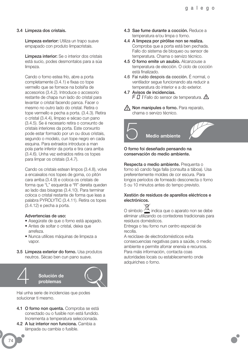 Fagor 6H-750BE User Manual | Page 76 / 86