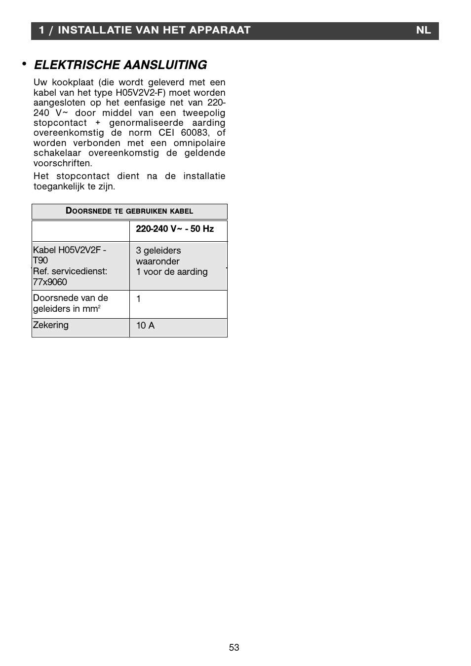 Elektrische aansluiting | Fagor 2MCF-2GSAXBUT User Manual | Page 53 / 68