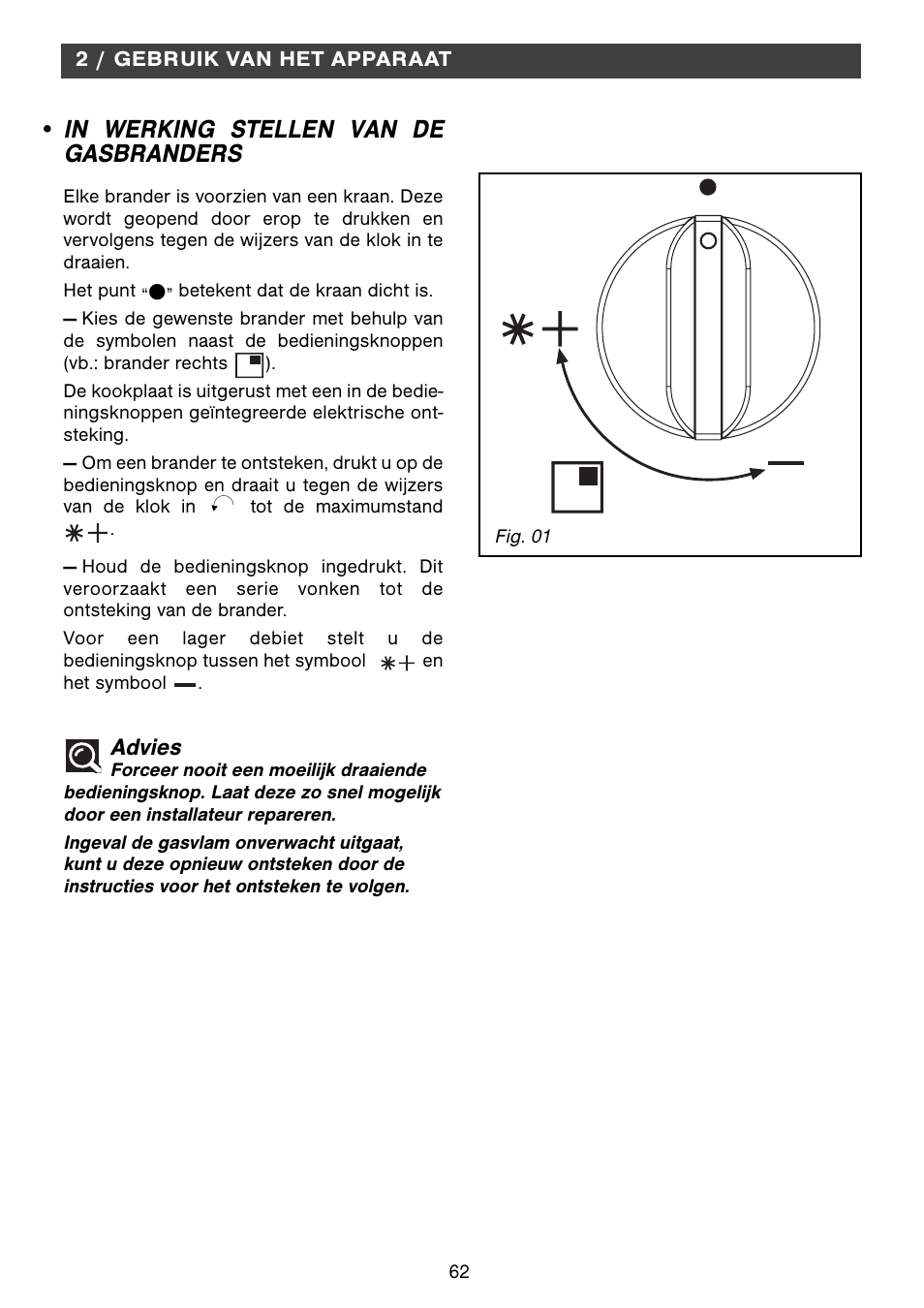 Advies | Fagor 2MCF-2GSAXBUT User Manual | Page 62 / 68