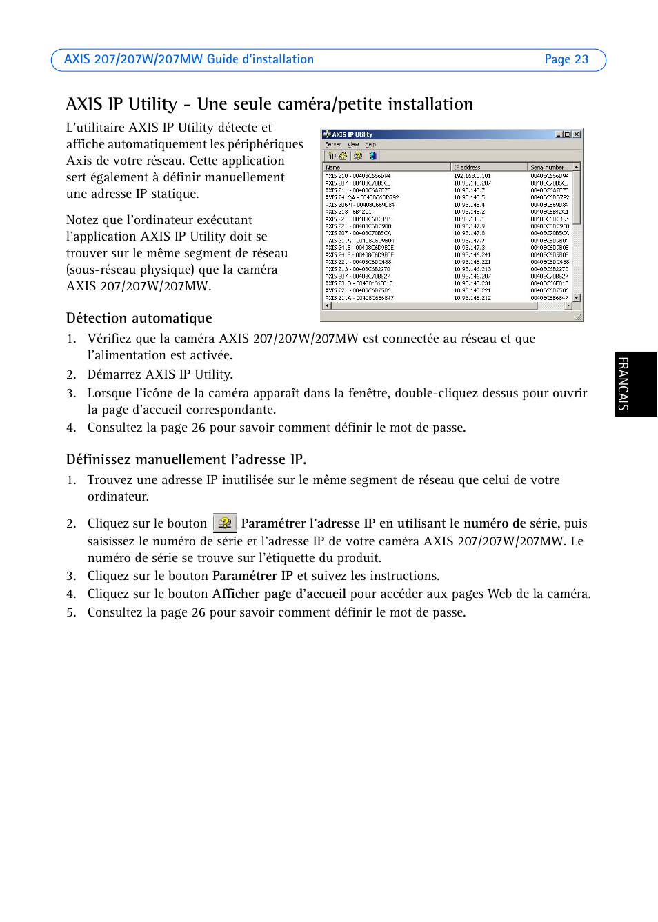 Axis Communications AXIS 207W User Manual | Page 23 / 73