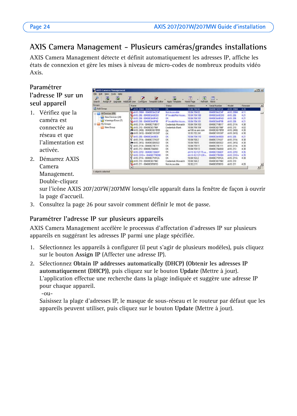 Axis Communications AXIS 207W User Manual | Page 24 / 73